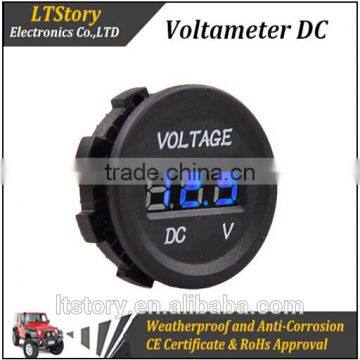 Car Motorcycle LED Digital Display Voltmeter Measure Meter DC 12V 24V