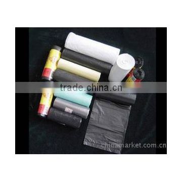 PE star sealed garbage bag on roll