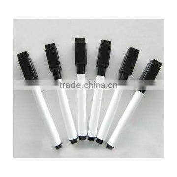 The magnetic whiteboard pen with eraser black and white