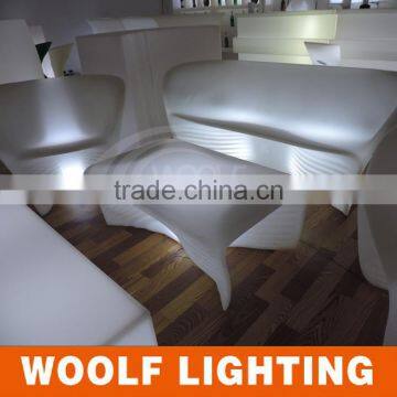 Two Seat Modern Design Casual Time Coffee Shop Yard Hotel LED Illuminated Sofa Furniture