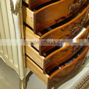 European Style Luxury Chest of Drawers, Parquet Pattern Wooden Cabinet, Living Room Cabinet With Drawers (BF01-ML044) photo-5