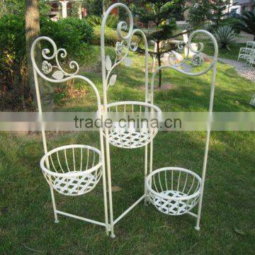 2014 Garden Screen Folding Stick Decorative Metal Outdoor Flower Pots