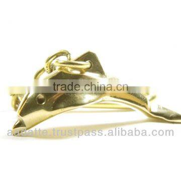 Solid Brass Dolphin Marine Keychain Nautical Key Chain photo-2