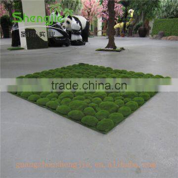 SJLJ013314 Cheap Artificial Moss Mat / Decorative Plastic Moss photo-2