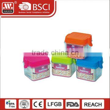 Sealed Pot Customized Logo Canisters Plastic Tea Coffee Sugar canister Kitchen Plastic Canister with lid