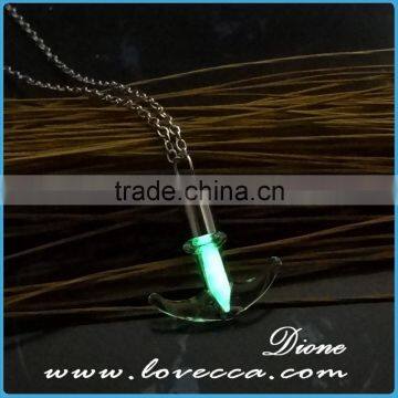 Luminous Glass Anchor Necklace Jewelry Cheap Jewelry Glow in the Dark photo-2
