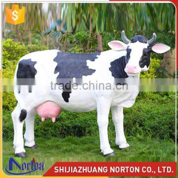 Life size resin simulate cow statue used for park NTRS-101LI