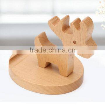 Beech Material Wooden Mobile Phone Holder photo-2