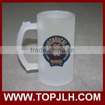 Cylinder Shape Glass Beer Cup With Frosted Surface photo-4