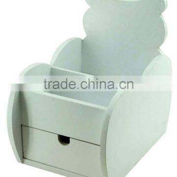 Cute MDF Surface Painting Open Top Wooden Jewelry Box photo-2