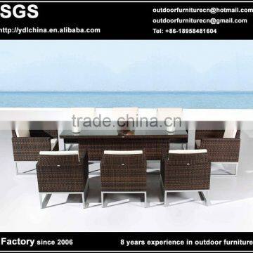 all weather rattan garden furniture dining set