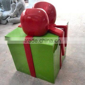 Outdoor FRP Strong Gift-box Decoration photo-6