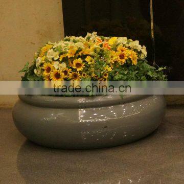 Large round planter flower pot