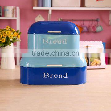 Bright Color Vintage Metal Bread Storage Box/Bread Canister/Metal Bread Tin