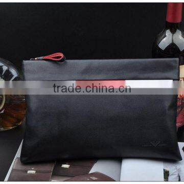 Men's Leather Handbag Genuine Leather Hand Bag Clutch bag top grain leather