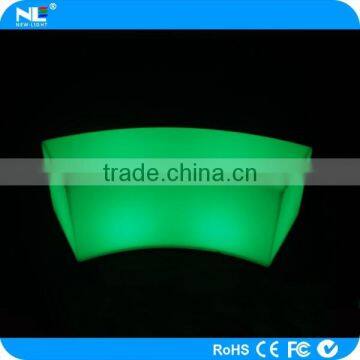 Multi-color Waterproof LED Glow Light Bench Stool / Modern LED Bent Bar Stools photo-4
