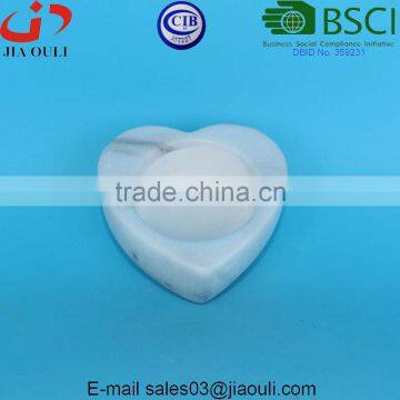 Popular Colour Marble Ceramic Heart Candle Holder photo-3