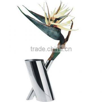 Modern Stainless Steel Large Decorative Vases with Flowers