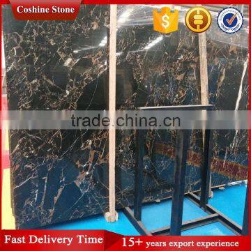 Top Polished Athens Black and Gold Vein Marble photo-5