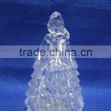 Clear Acrylic Manufacturer LED Flashing Bride in Wedding Dresses Decorations Gift photo-6