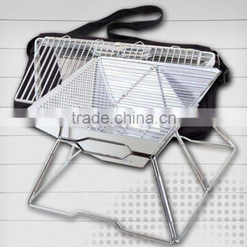 Folding Stainless steel Charcoal bbq grill