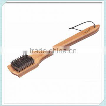 wood handle bbq grill brush