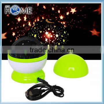 Night Light Moon Star Projector 360 Degree Rotation with USB Cable Room Novelty Night Light Projector Lamp