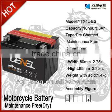 12V8AH Sealed Lead Acid Motorcycle Battery For Large Displacement Motorcycles MF (YTX9-BS) photo-2