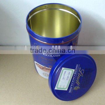 Round Tin for Coffee Bead Packing, Round Canister