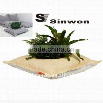 Flower Pot Pillow and Cushion