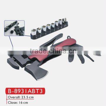 Black transform multi functioanl hatchet wrench hammer spanner screwdriver tool small hammer mill types B-8931ABT3