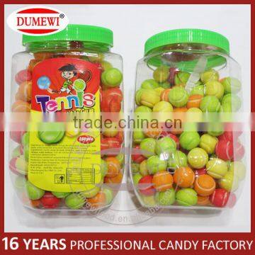 4.5g Tennis Ball Colored Candy Fruit Bubble Gum