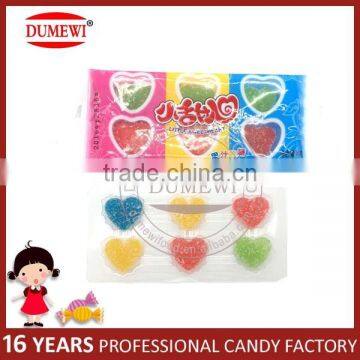 Heart Shape Sugar Coated Soft Gelatin Candy