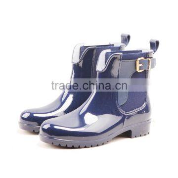 2017 New Design Women Chelsea Ankle Rain Boots With Bukle photo-2