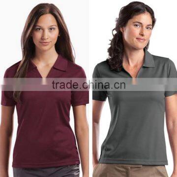 Ladies Latest Office Uniform Design Breathable Stretch Fabric T Shirt Office Uniform Designs For Women Work