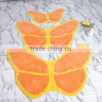 BUTTERFLY SHAPE BATHMAT SHANGHAI BATHMAT JACQUARD BATHMAT (EV-B010Cxx-BM)