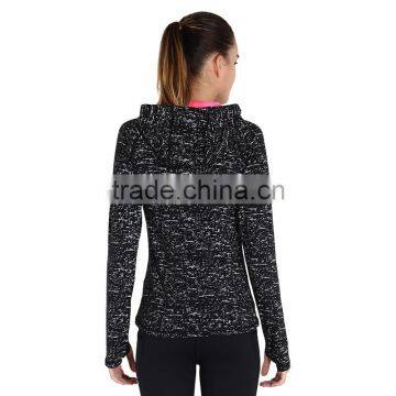 China Suppliers Sport Coat With Hooded Soft Cotton Women's Yoga Wear Comfortable photo-6