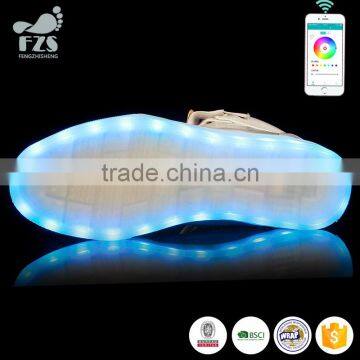2016low MOQ With App Controlled Bluetooth Twin Lamp Dance ODM Led Light up Shoes photo-6