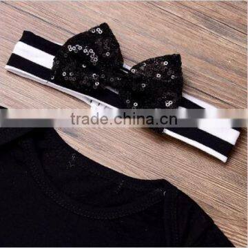 2017 Wholesale Toddler Summer Short Sleeve Knitted Boutique Kids Clothing Latest Newborn Baby Romper photo-3