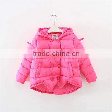 wholesale in-stock children winter child jackets kids clothing Korean style Kids nylon rose red coat