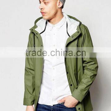 2016 Hooded Jacket in Khaki with Shower Resistance