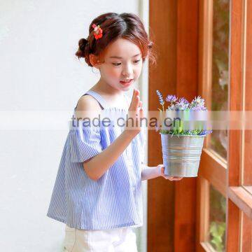 S17598A Girls T-shirt Short Sleeve Top Summer T Shirt photo-4