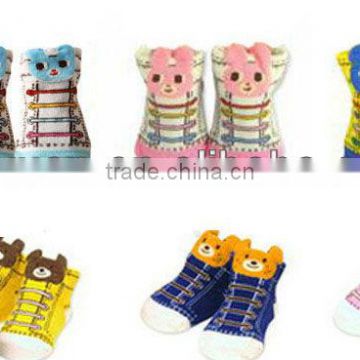 New Style TPR/Rubber Sole Baby Shoe Socks