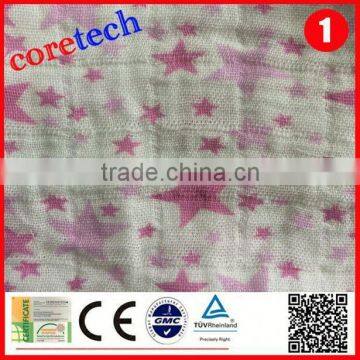 Anti-bacterial Washed Patterned Muslin Fabric Factory photo-2