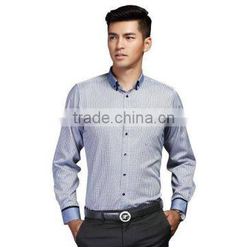 Men's New Stylish Contrast Color Oxford Formal Dress Shirts photo-5