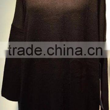 New Fashion Ladies Winter In-Stock Knitted Sweater, Fashion Ladies Bat Pullover Sweater photo-4