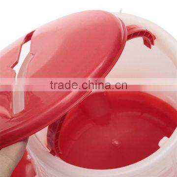 Best Promotion Red+White 6kg Chicken Chicks Hen Feeder And 6 Liter Poultry Drinker Waterer Plastic photo-6
