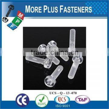 Made in Taiwan Transparent Nylon Plastic Screw