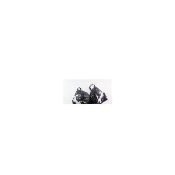 Spandex Sports Embroidered OEM Custom Black and White Push up Bras for Women