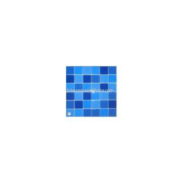 Swimming pool glass mosaic